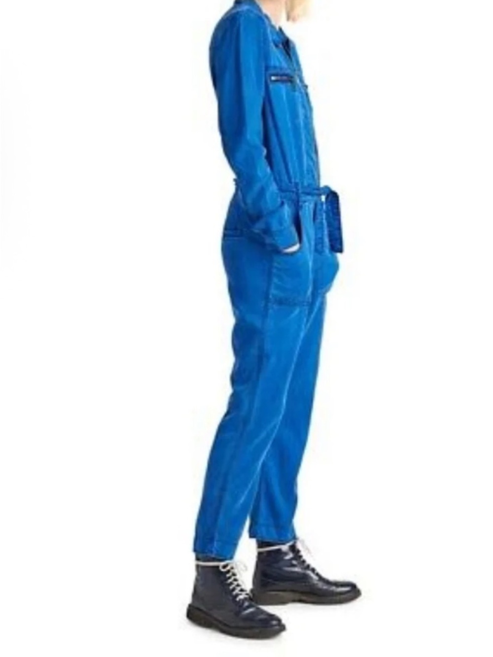 Hudson Albury Blue Twill Utility Jumpsuit